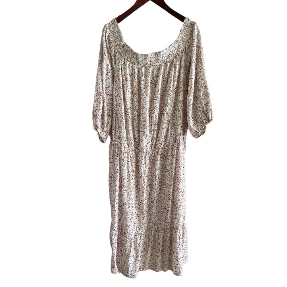 Old Navy off the shoulders/puff sleeves/elastic waist Maxi dress Size 3X